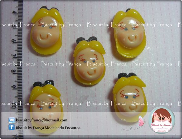 Apliques de Biscuit Alice no País das Maravilhas